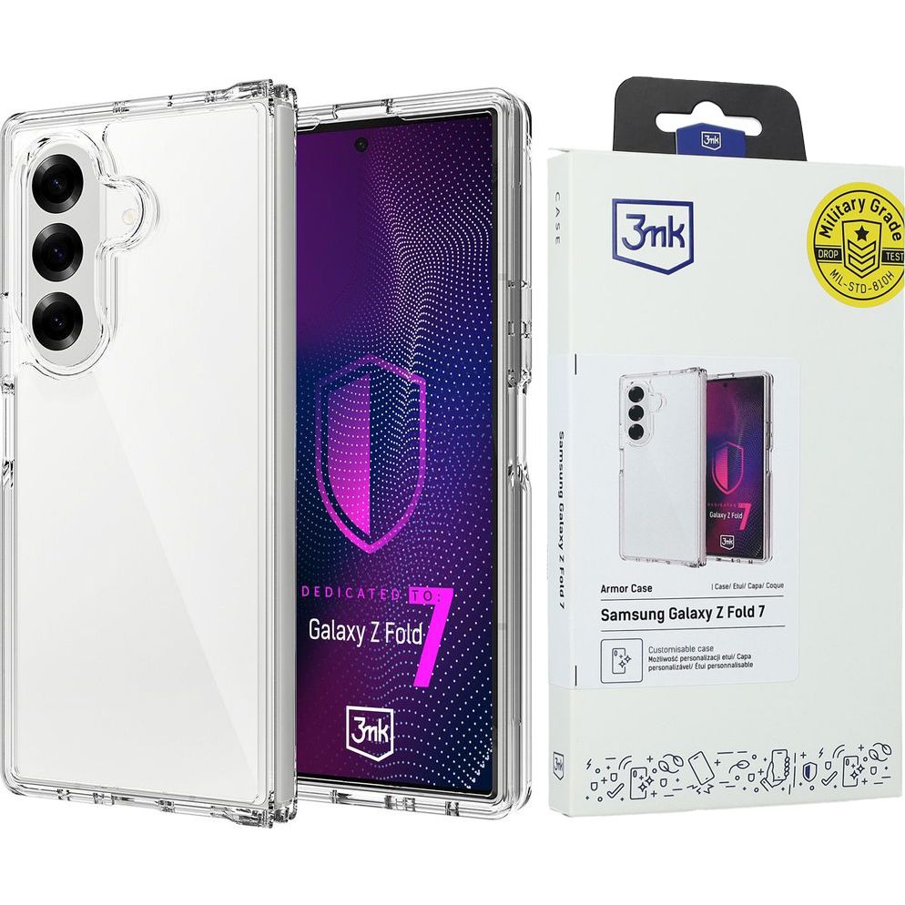 Handyhülle für Galaxy Z Fold7, 3mk Armor Case, Transparent