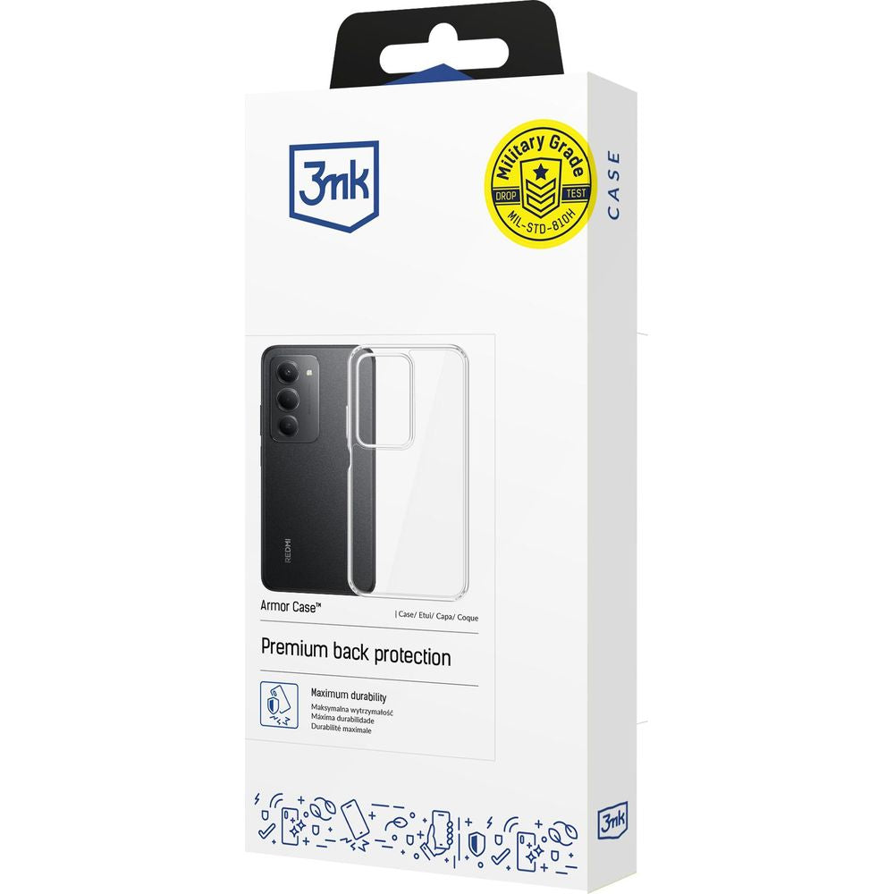 Handyhülle für Xiaomi Redmi 15 5G / 4G, 3mk Armor Case, Transparent