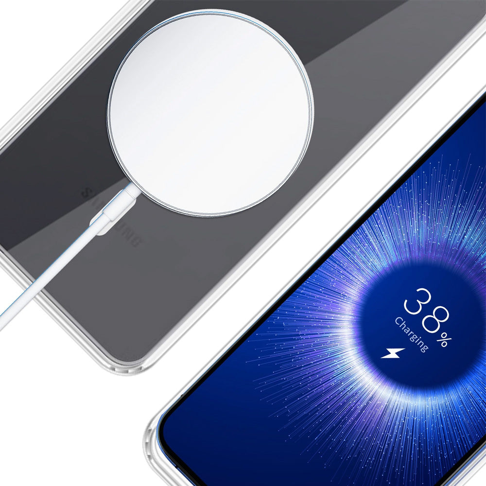 Handyhülle für Galaxy S26 FE, 3mk Armor MagCase mit MagSafe, Transparent-Weiß (6/8)