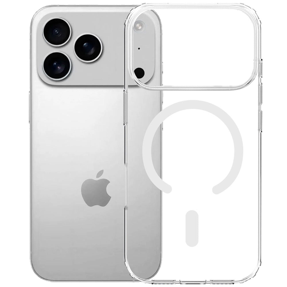 Handyhülle für iPhone 18 Pro / 17 Pro, 3mk Armor MagCase mit MagSafe, Transparent-Weiß (1/12)
