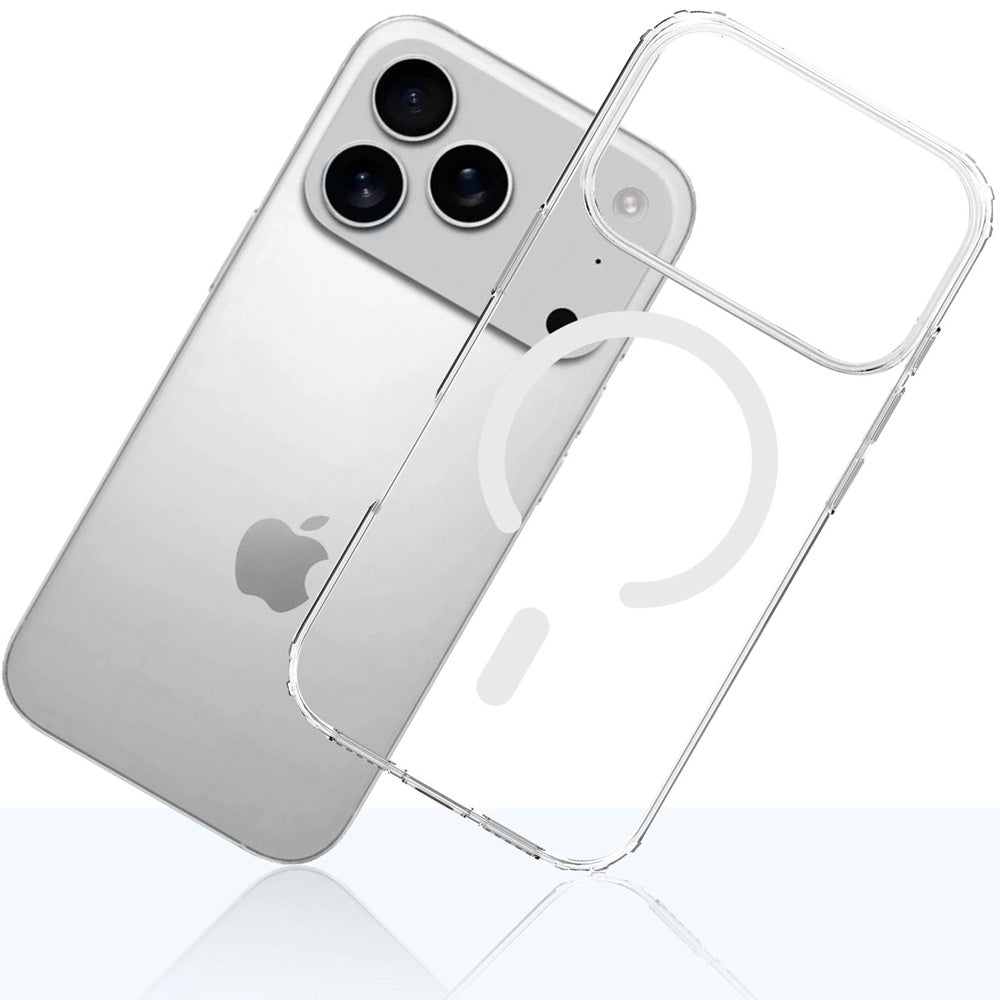 Handyhülle für iPhone 18 Pro / 17 Pro, 3mk Armor MagCase mit MagSafe, Transparent-Weiß (8/12)