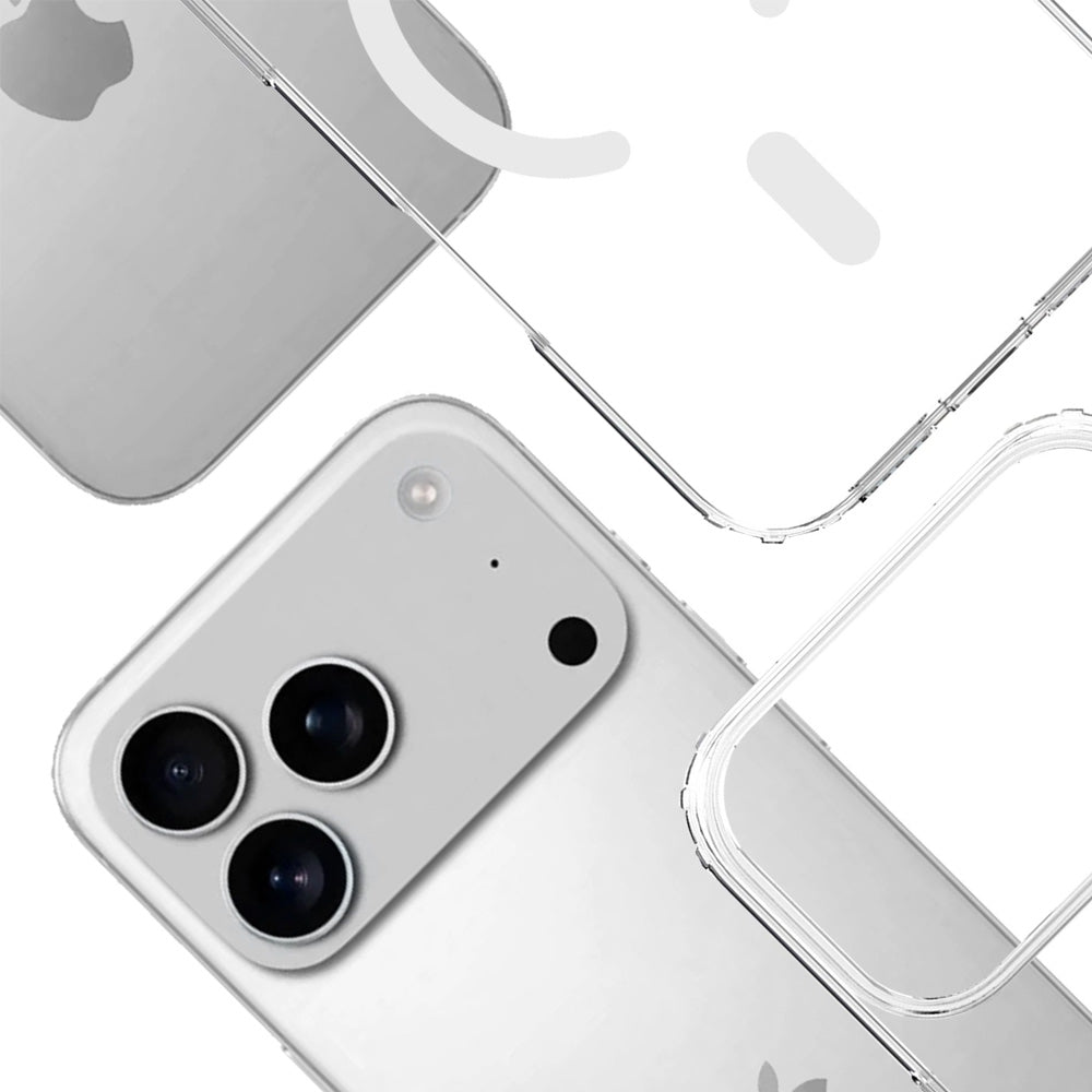 Handyhülle für iPhone 18 Pro Max / 17 Pro Max, 3mk Armor MagCase mit MagSafe, Transparent-Weiß (11/13)