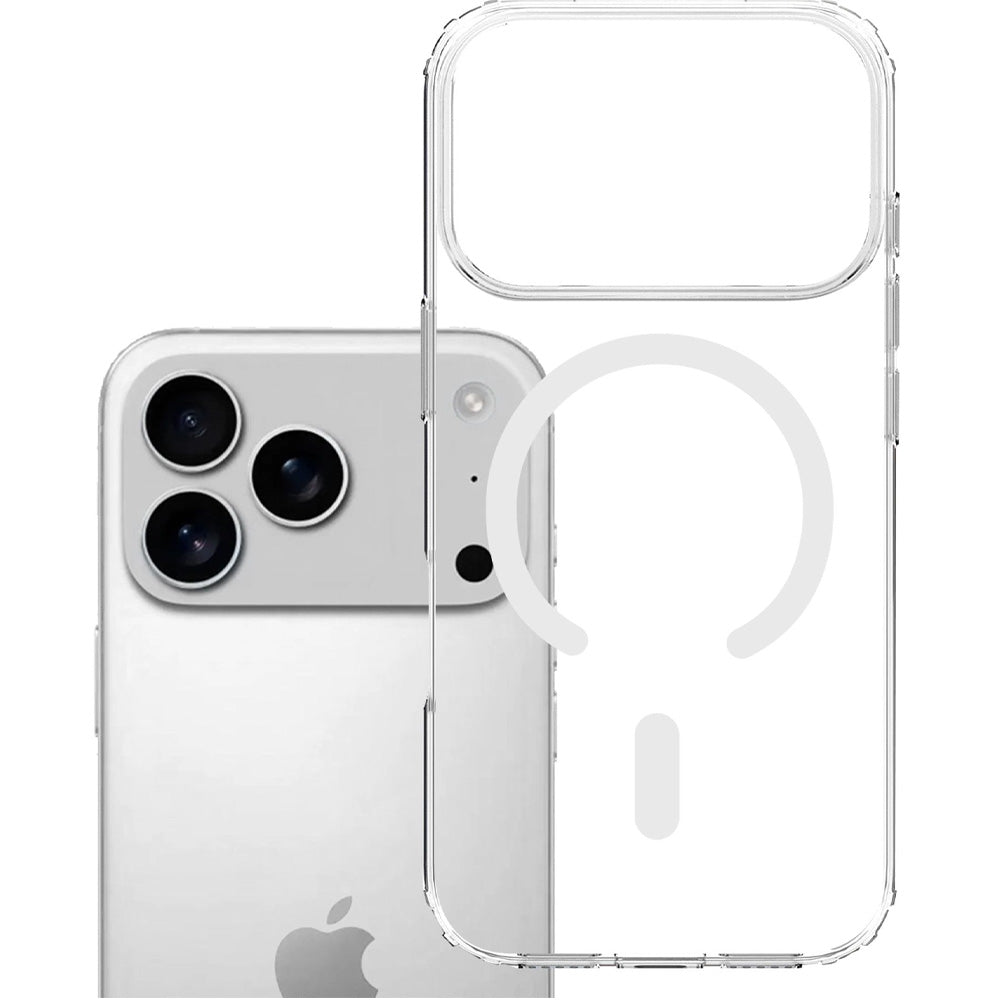 Handyhülle für iPhone 18 Pro Max / 17 Pro Max, 3mk Armor MagCase mit MagSafe, Transparent-Weiß (7/13)