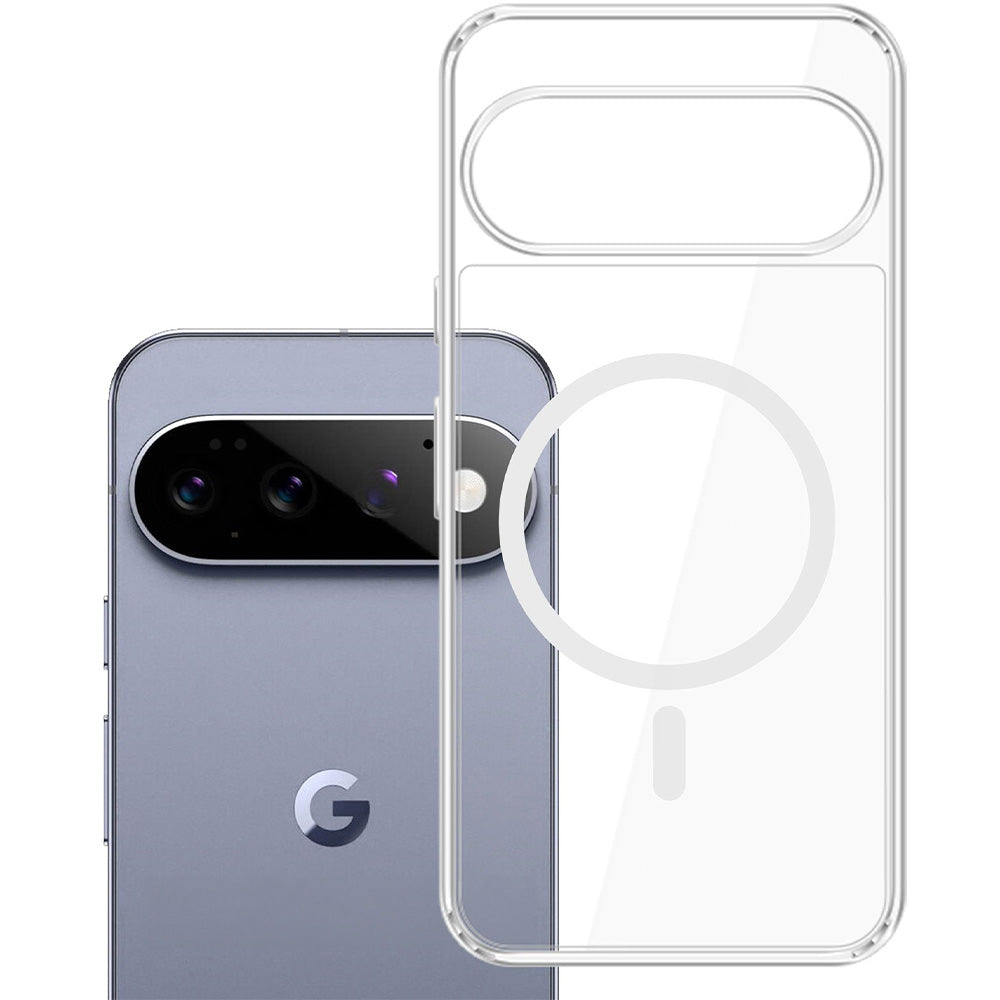 Handyhülle für Google Pixel 11, 3mk Armor MagCase mit MagSafe, Transparent-Weiß