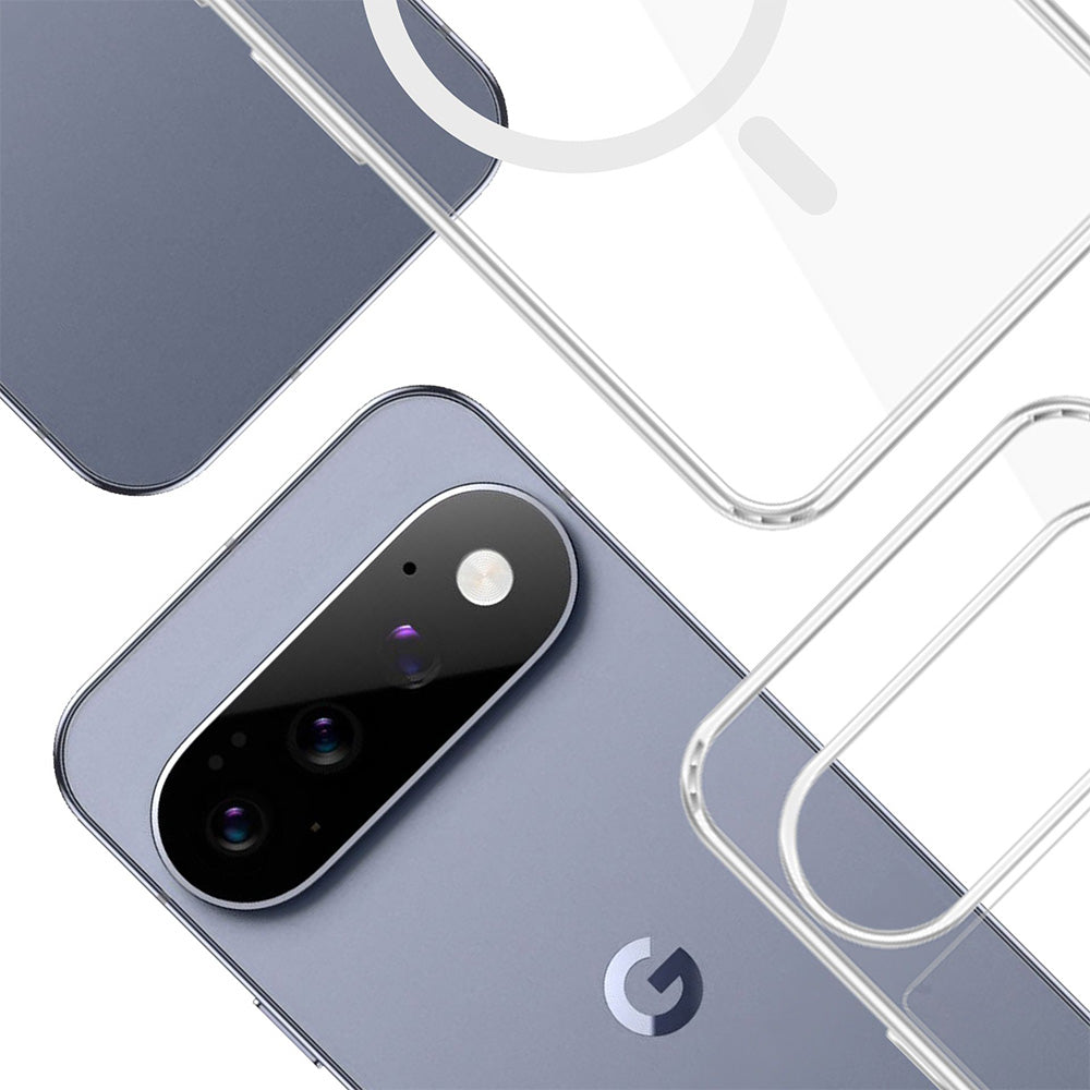 Handyhülle für Google Pixel 11, 3mk Armor MagCase mit MagSafe, Transparent-Weiß
