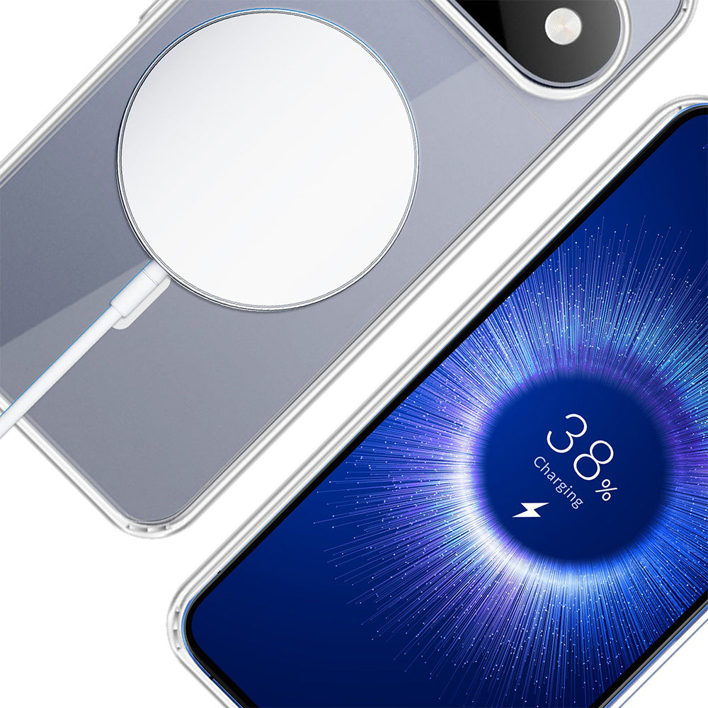 Handyhülle für Google Pixel 11, 3mk Armor MagCase mit MagSafe, Transparent-Weiß
