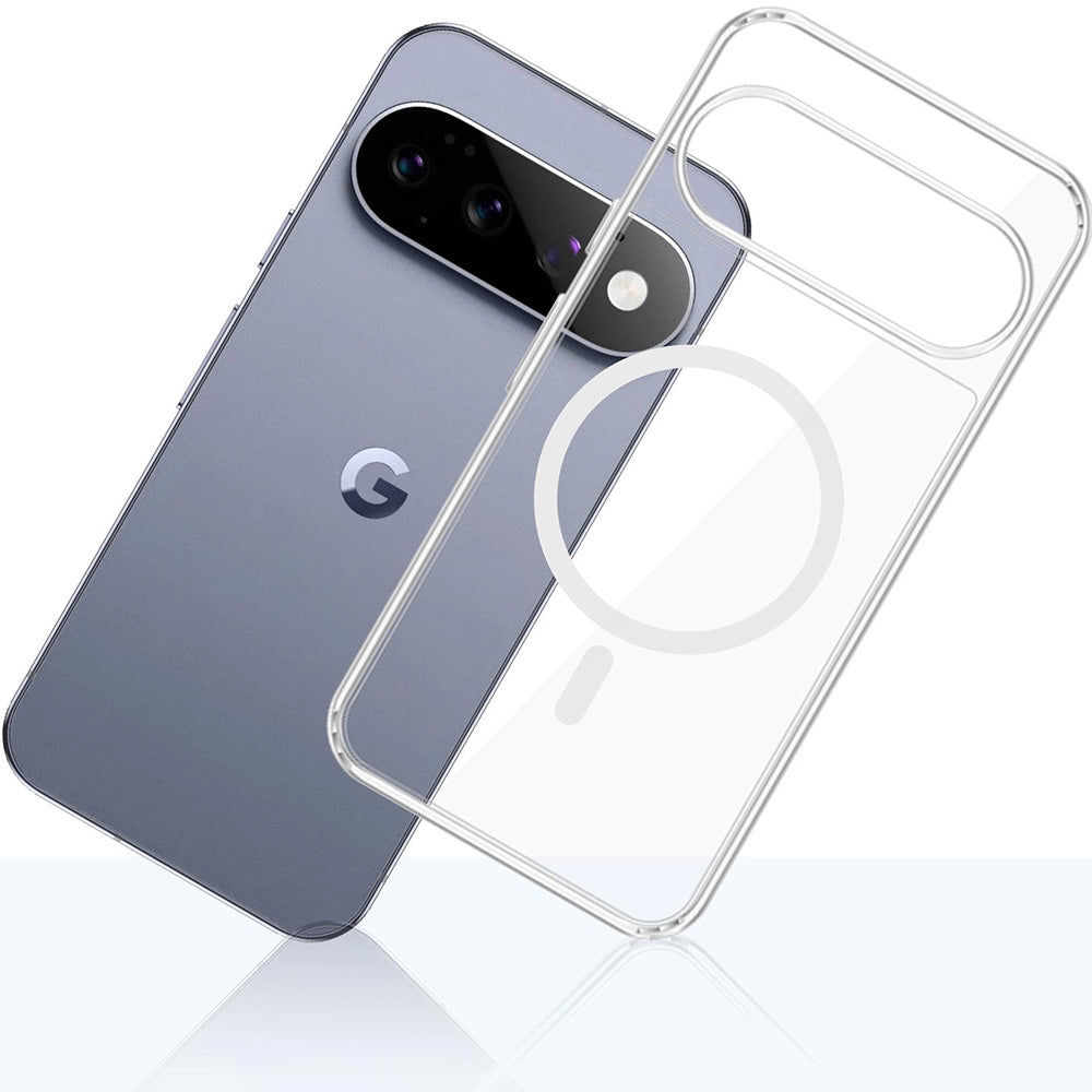 Handyhülle für Google Pixel 11 Pro, 3mk Armor MagCase mit MagSafe, Transparent-Weiß