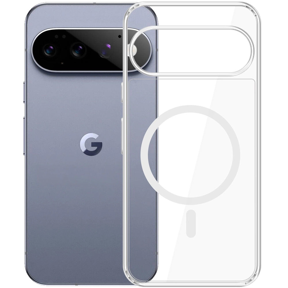 Handyhülle für Google Pixel 11 Pro XL, 3mk Armor MagCase mit MagSafe, Transparent-Weiß