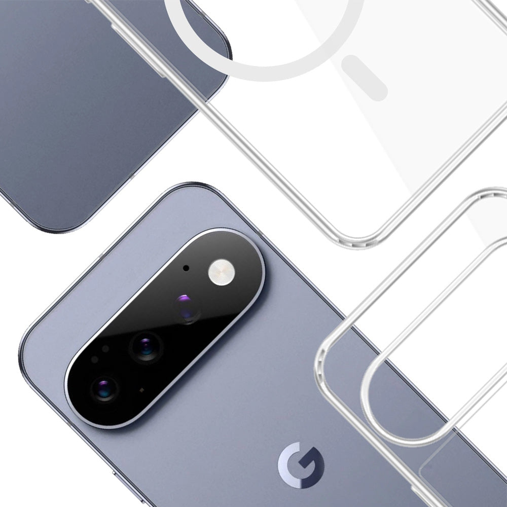 Handyhülle für Google Pixel 11 Pro XL, 3mk Armor MagCase mit MagSafe, Transparent-Weiß