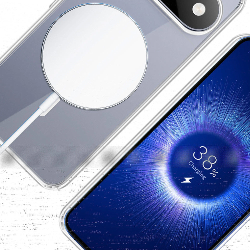 Handyhülle für Google Pixel 11 Pro XL, 3mk Armor MagCase mit MagSafe, Transparent-Weiß