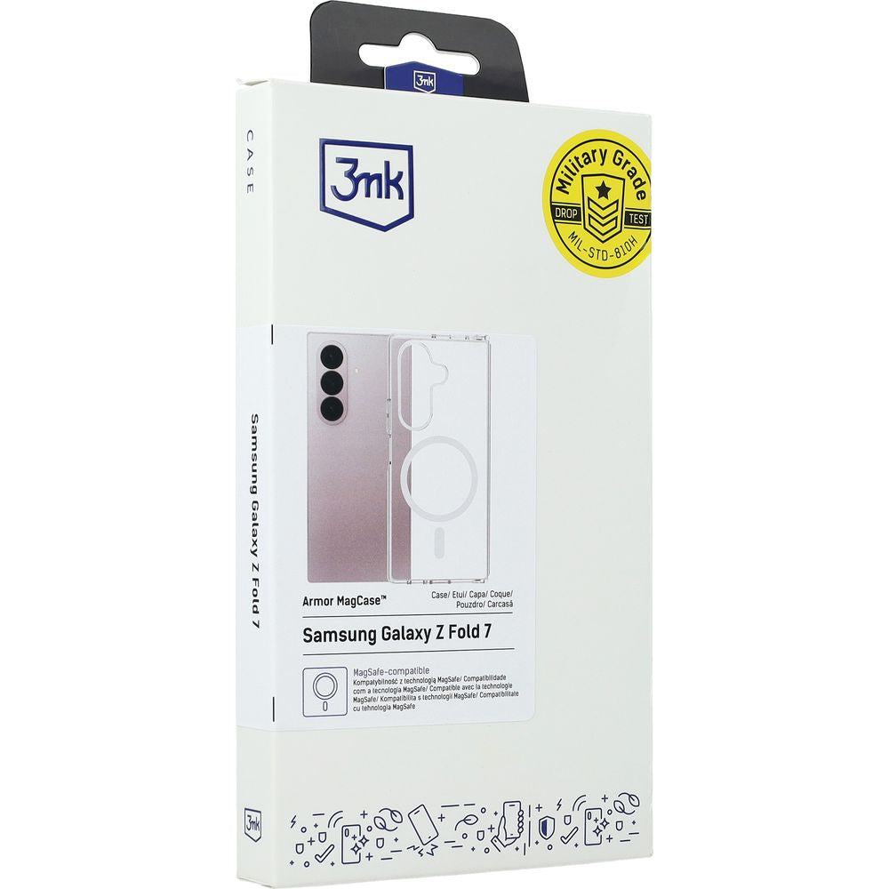 Handyhülle für Galaxy Z Fold7, 3mk Armor MagCase mit MagSafe, Transparent