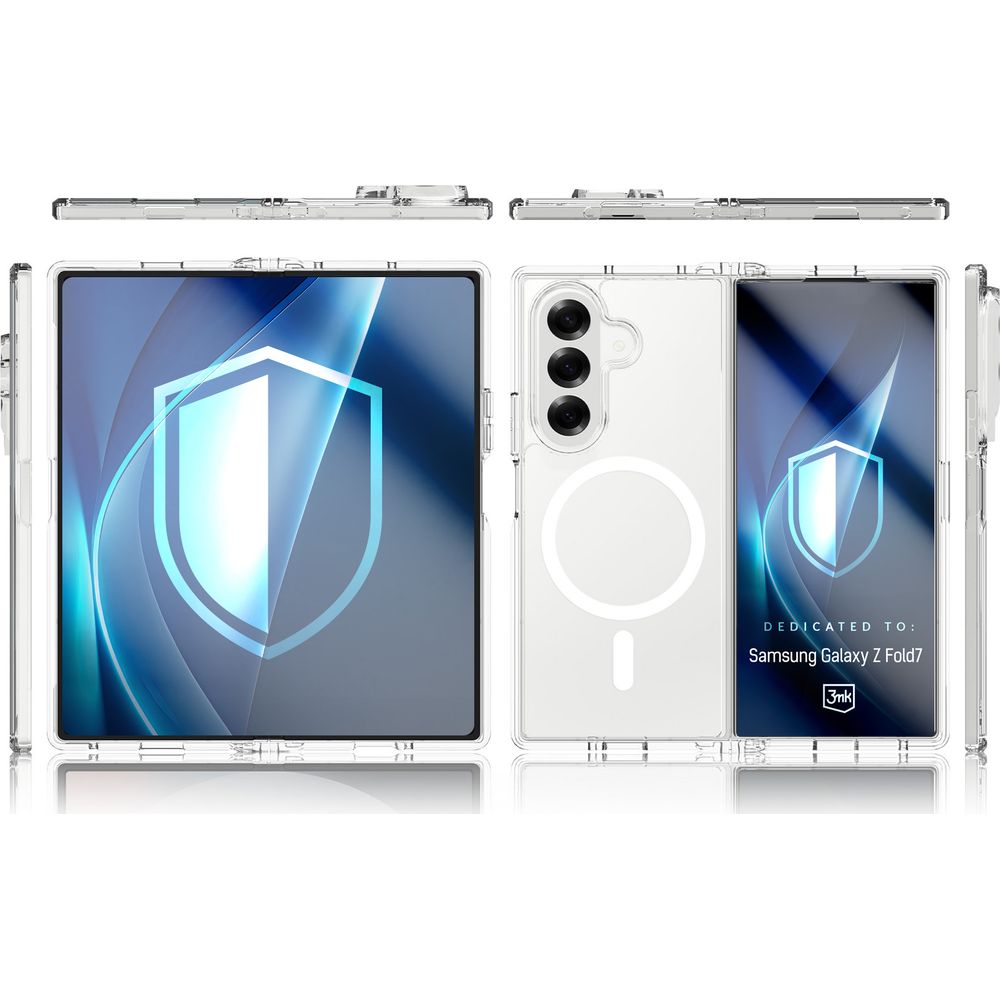 Handyhülle für Galaxy Z Fold7, 3mk Armor MagCase mit MagSafe, Transparent