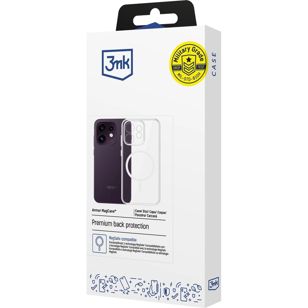 cfür Oppo Reno16 F / Reno16 FS 5G, 3mk Armor MagCase mit MagSafe, Transparent