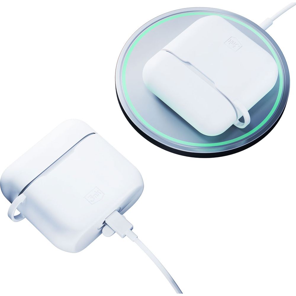 Schutzhülle für Apple AirPods 3nd gen, 3mk Silicone Earphones Case, Weiß
