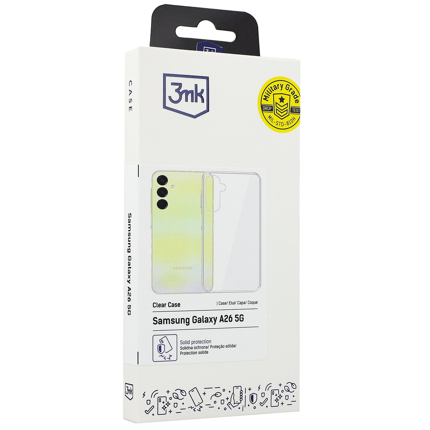 Handyhülle für Galaxy A26 5G, 3mk Clear Case, Transparent