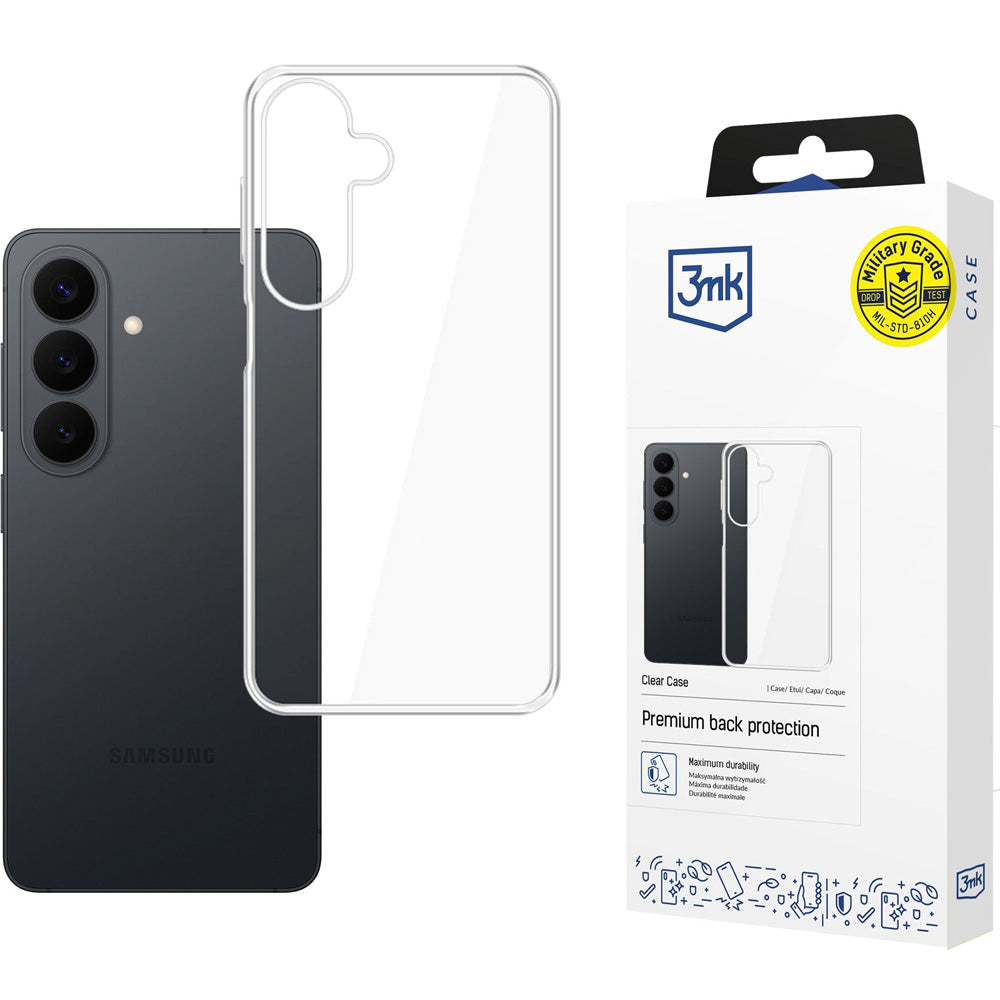 Handyhülle für Galaxy S26 FE, 3mk Clear Case, Transparent (2/6)