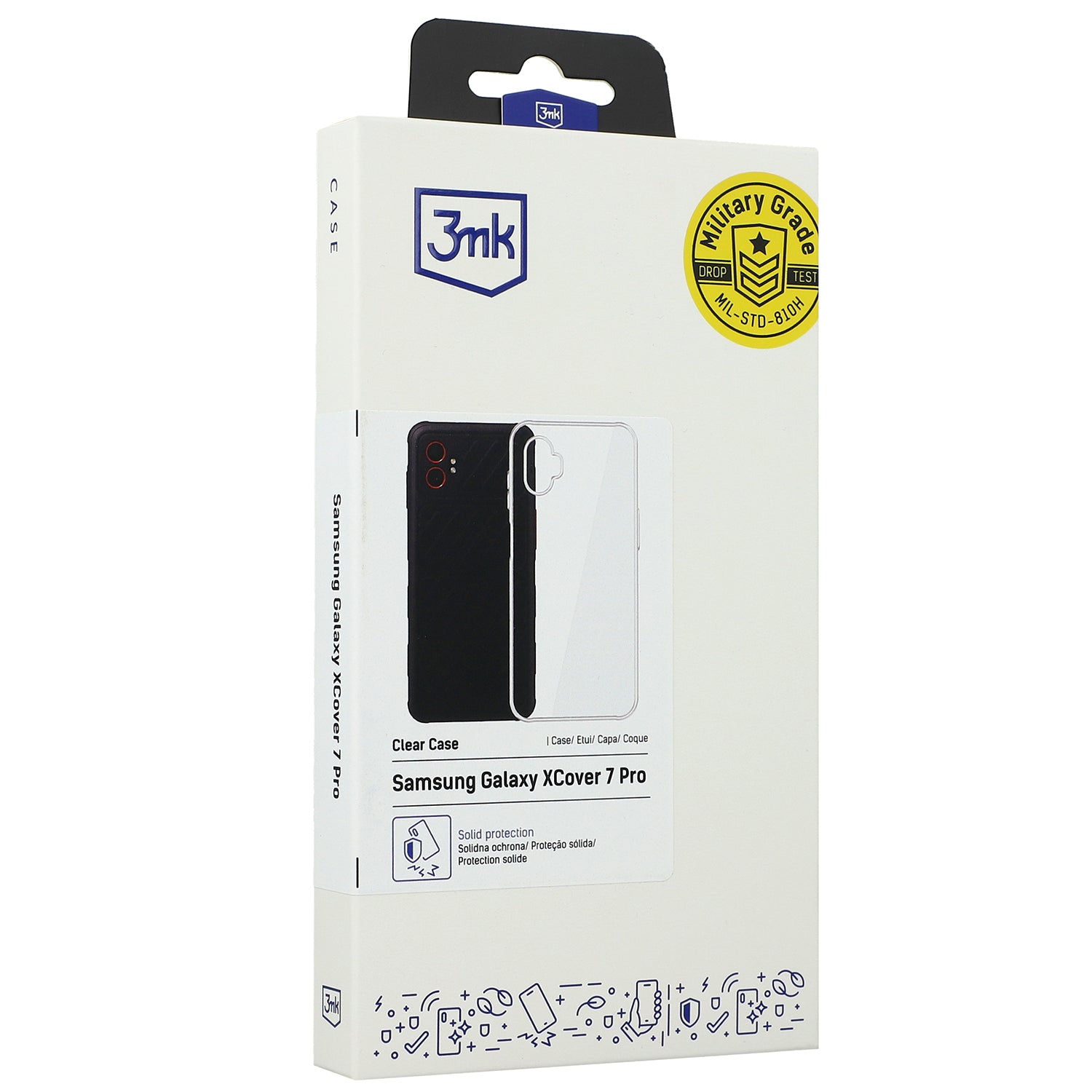 Handyhülle für Galaxy XCover 7 Pro, 3mk Clear Case, Transparent