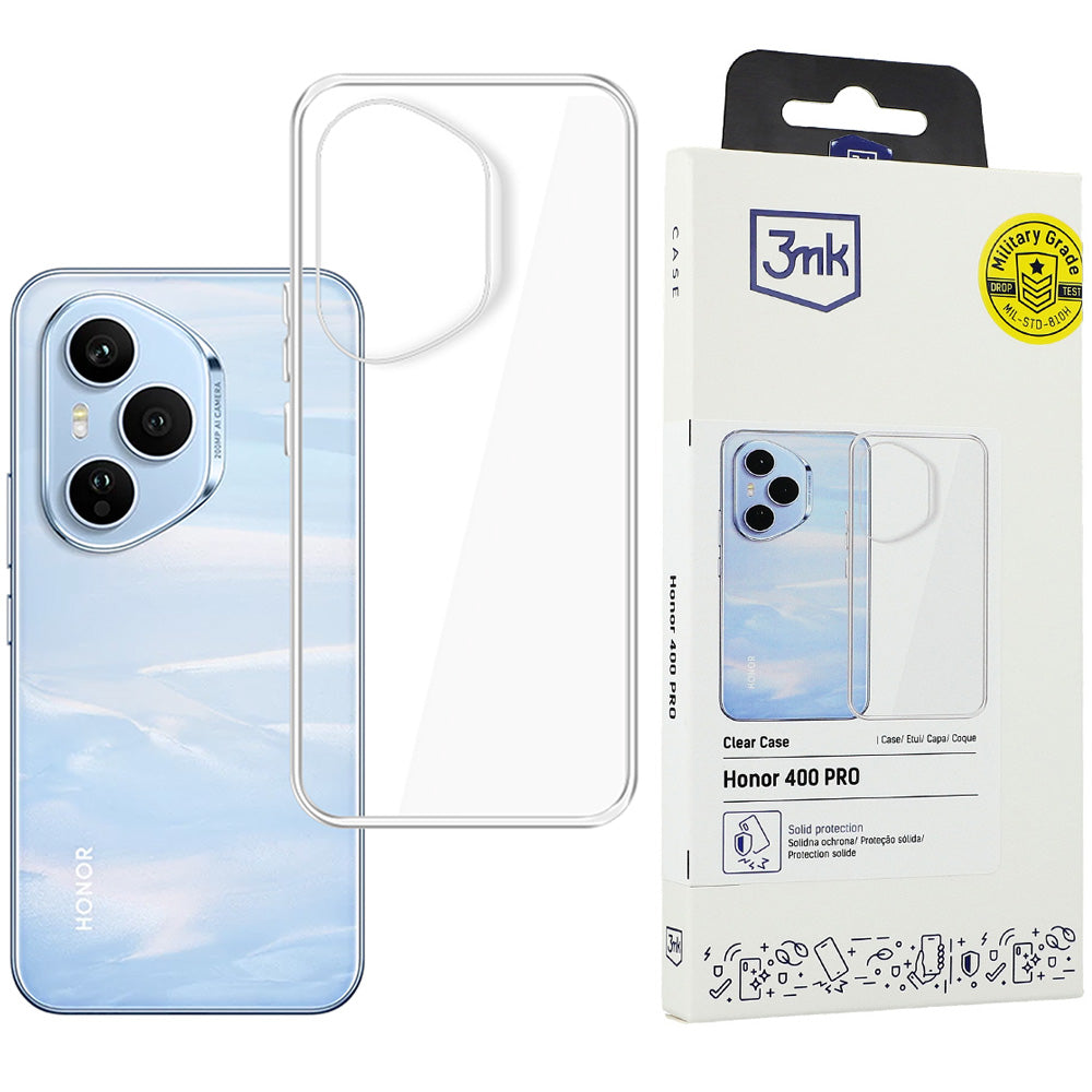 Handyhülle für Honor 400 Pro, 3mk Clear Case, Transparent
