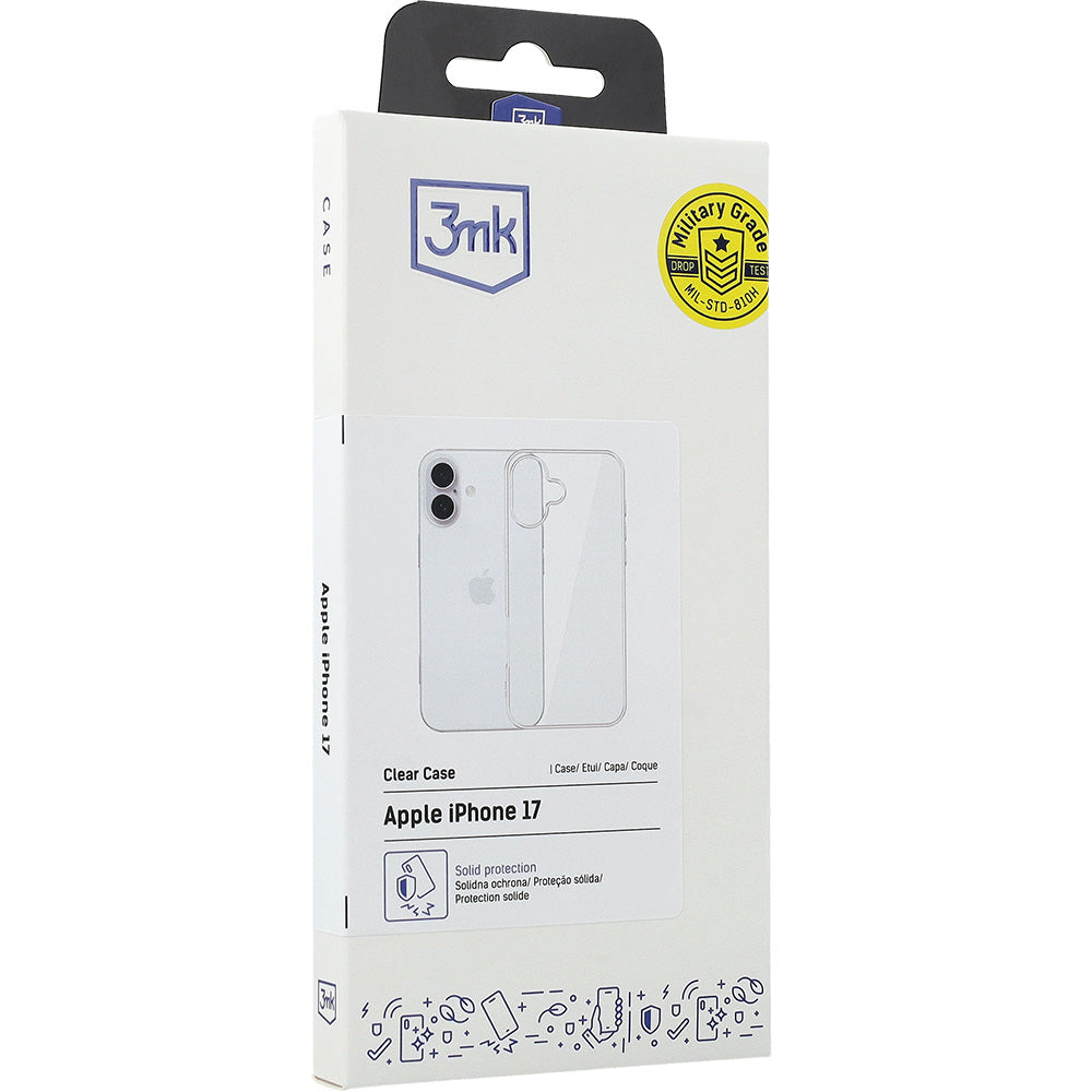Handyhülle für iPhone 17, 3mk Clear Case, Transparent