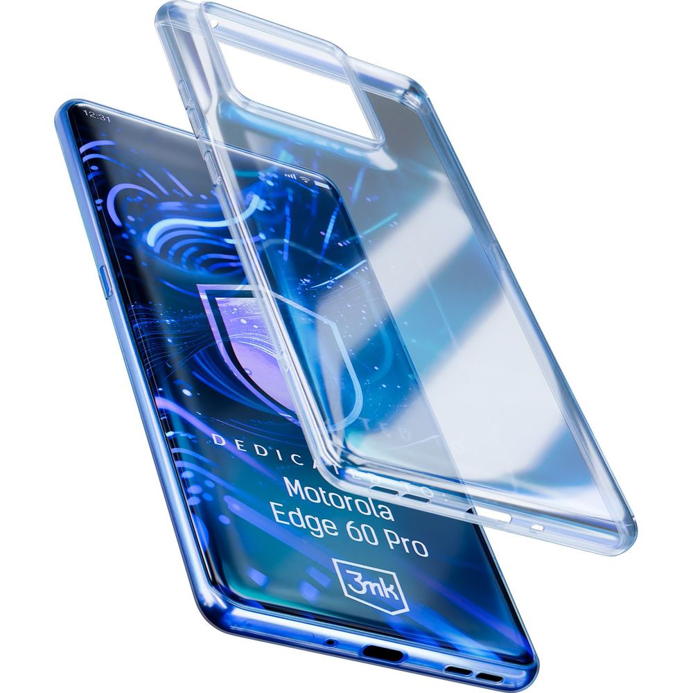 Handyhülle für Motorola Edge 60 Pro, 3mk Clear Case, Transparent