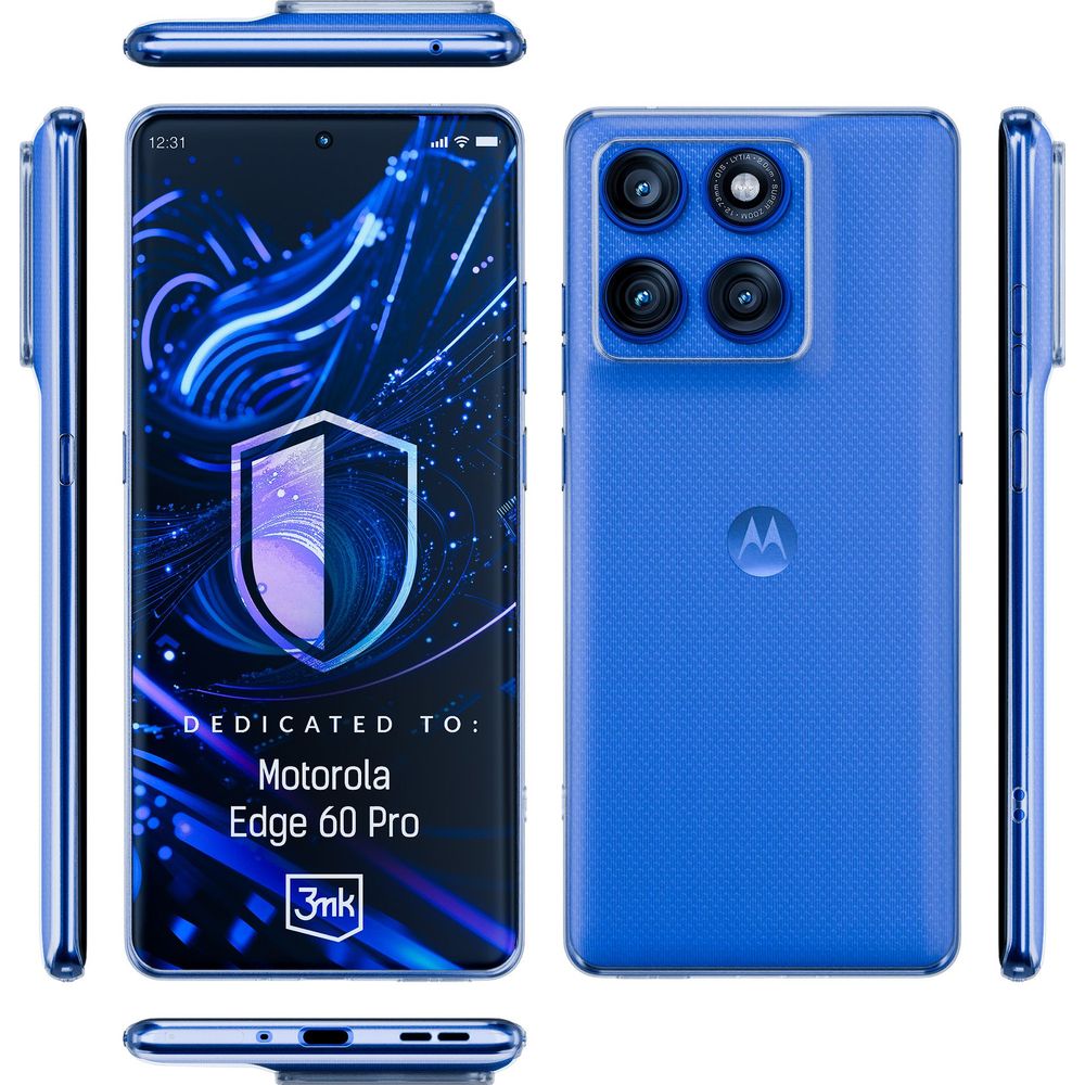 Handyhülle für Motorola Edge 60 Pro, 3mk Clear Case, Transparent