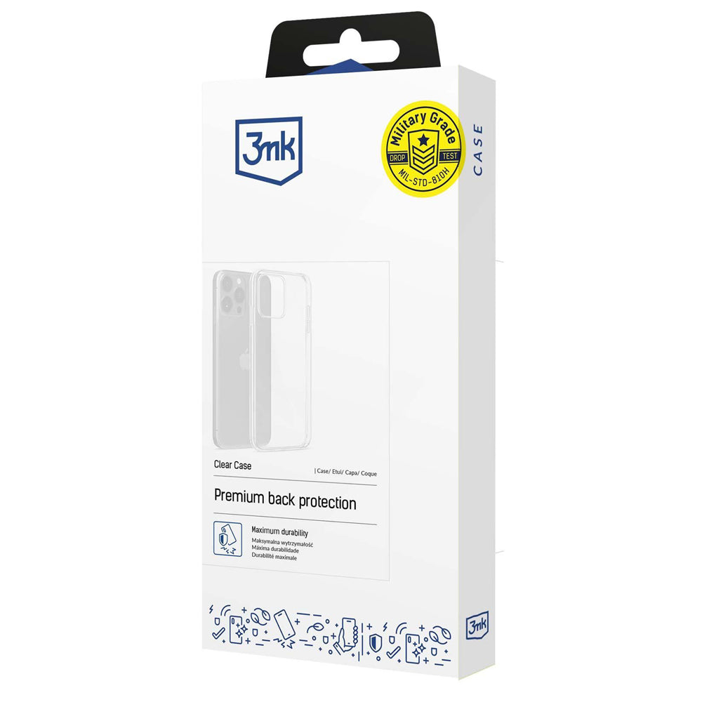 Handyhülle für Motorola Moto G75, 3mk Clear Case, Transparent