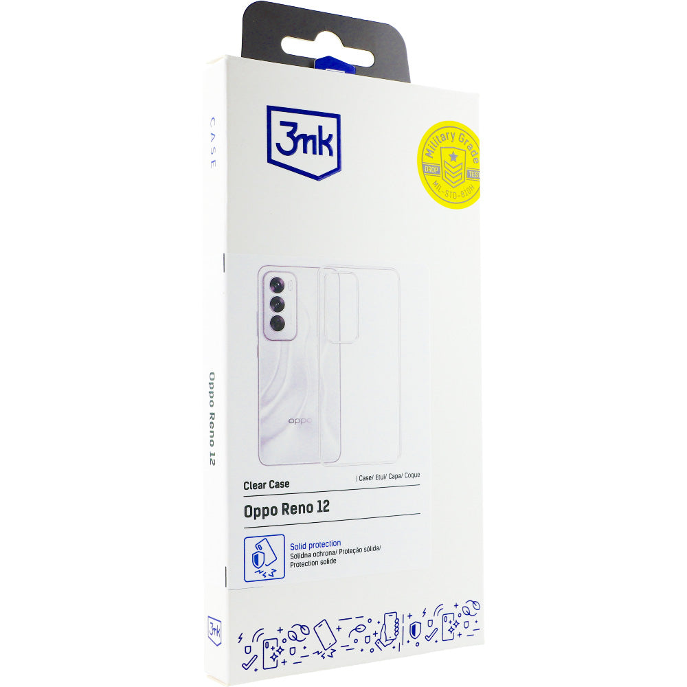 Handyhülle für Oppo Reno 12, 3mk Clear Case, Transparent
