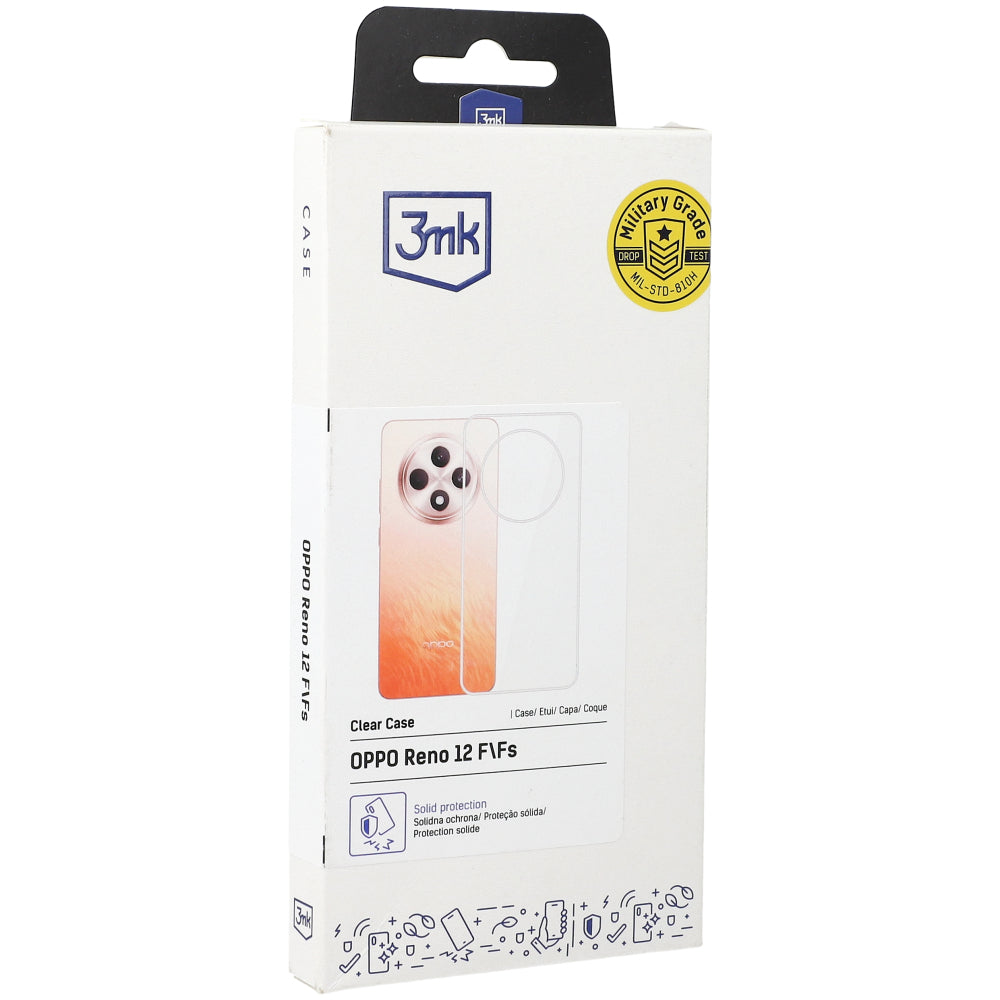 Handyhülle für Oppo Reno12 F / FS, 3mk Clear Case, Transparent