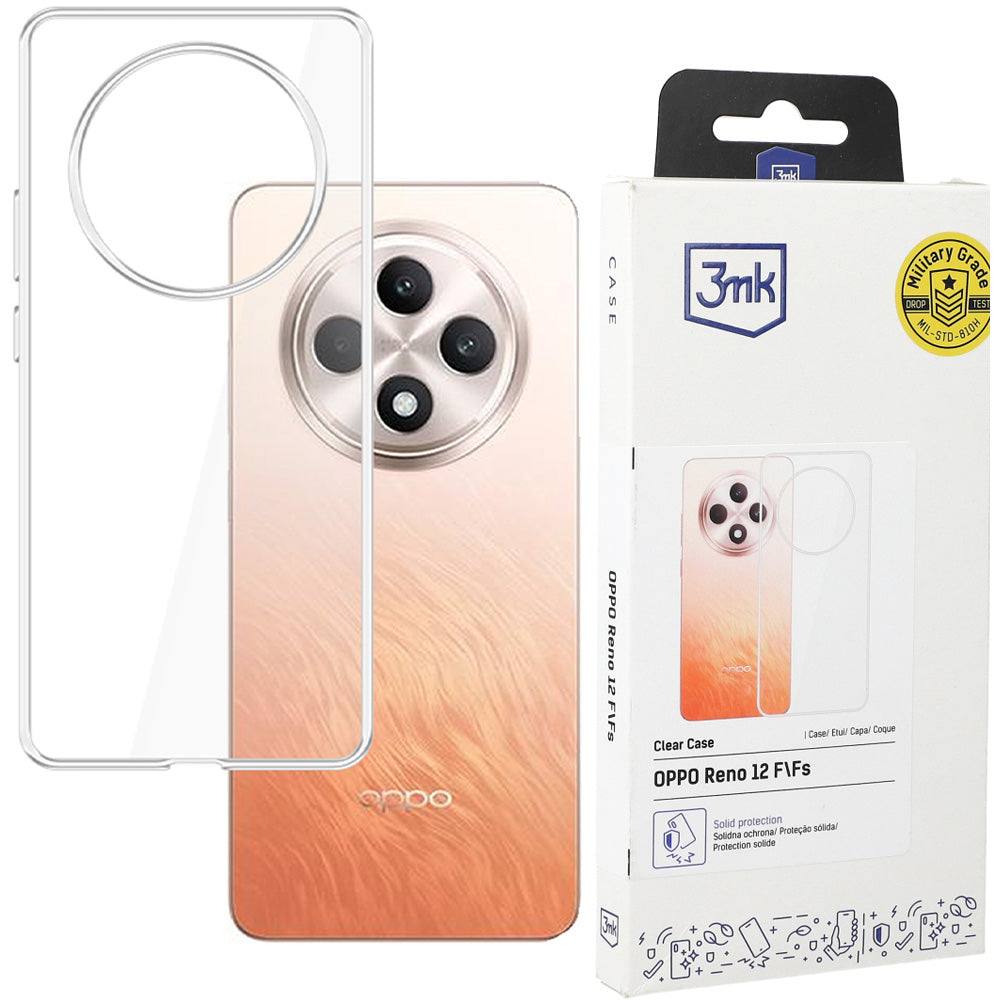 Handyhülle für Oppo Reno12 F / FS, 3mk Clear Case, Transparent