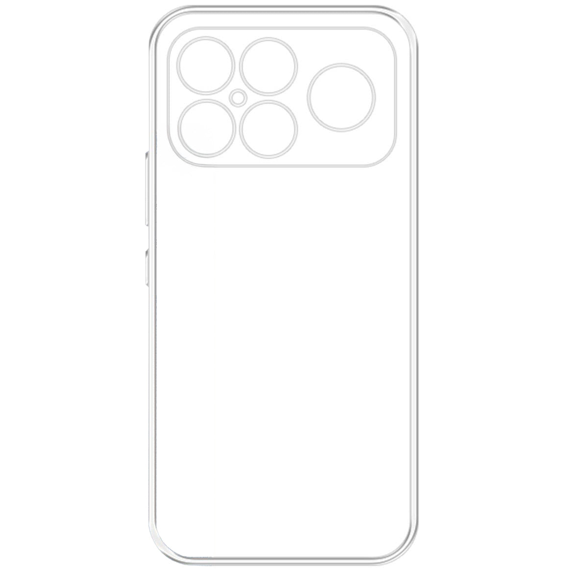 Handyhülle für Xiaomi Poco F8 Ultra, 3mk Clear Case, Transparent