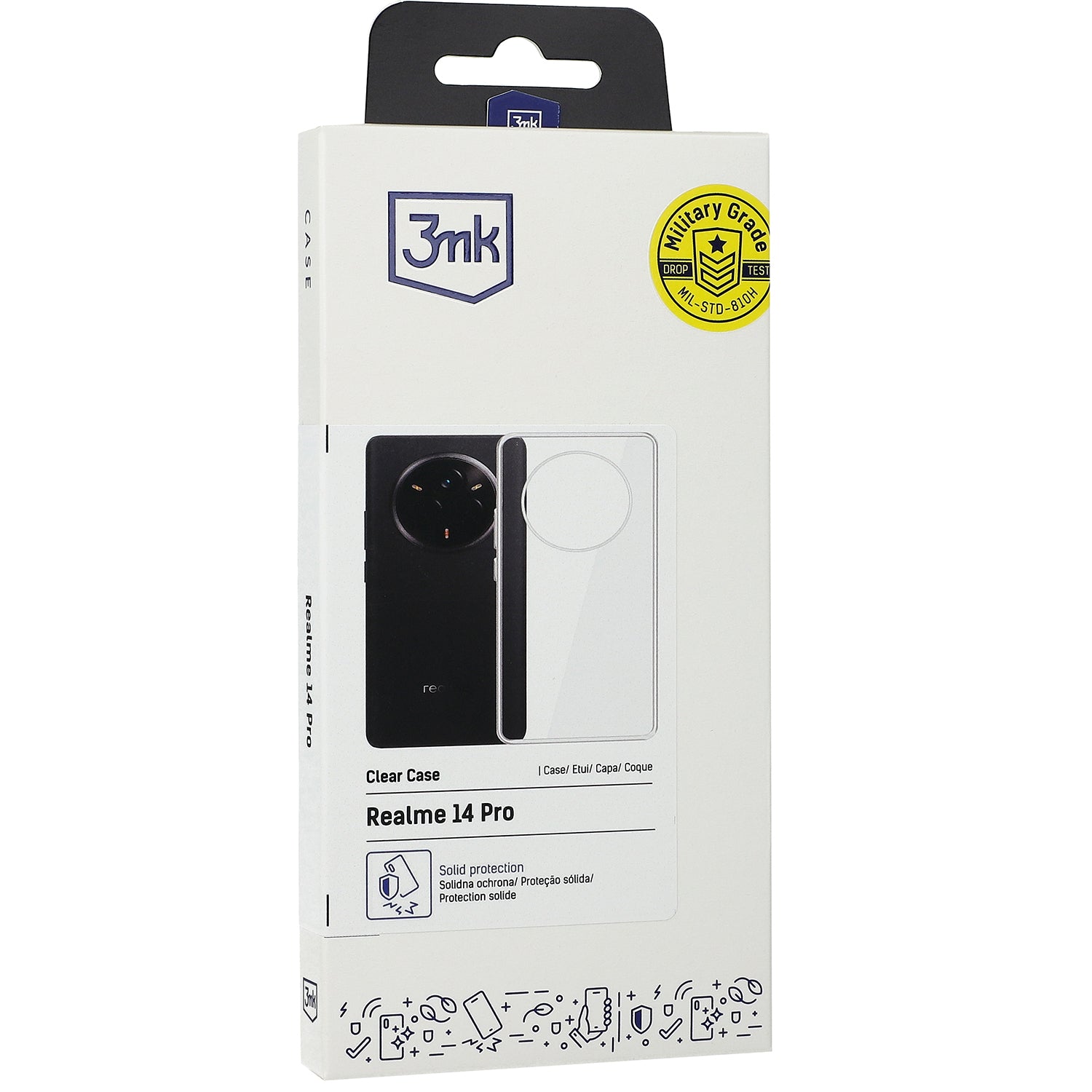 Handyhülle für Realme 14 Pro, 3mk Clear Case, Transparent