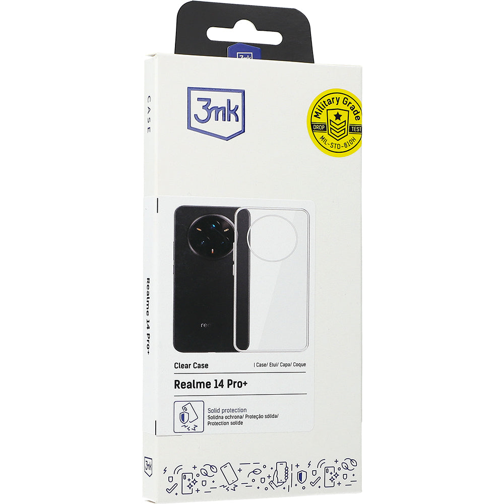 Handyhülle für Realme 14 Pro Plus 5G, 3mk Clear Case, Transparent