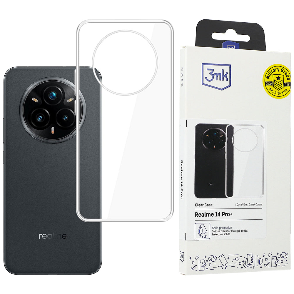 Handyhülle für Realme 14 Pro Plus 5G, 3mk Clear Case, Transparent