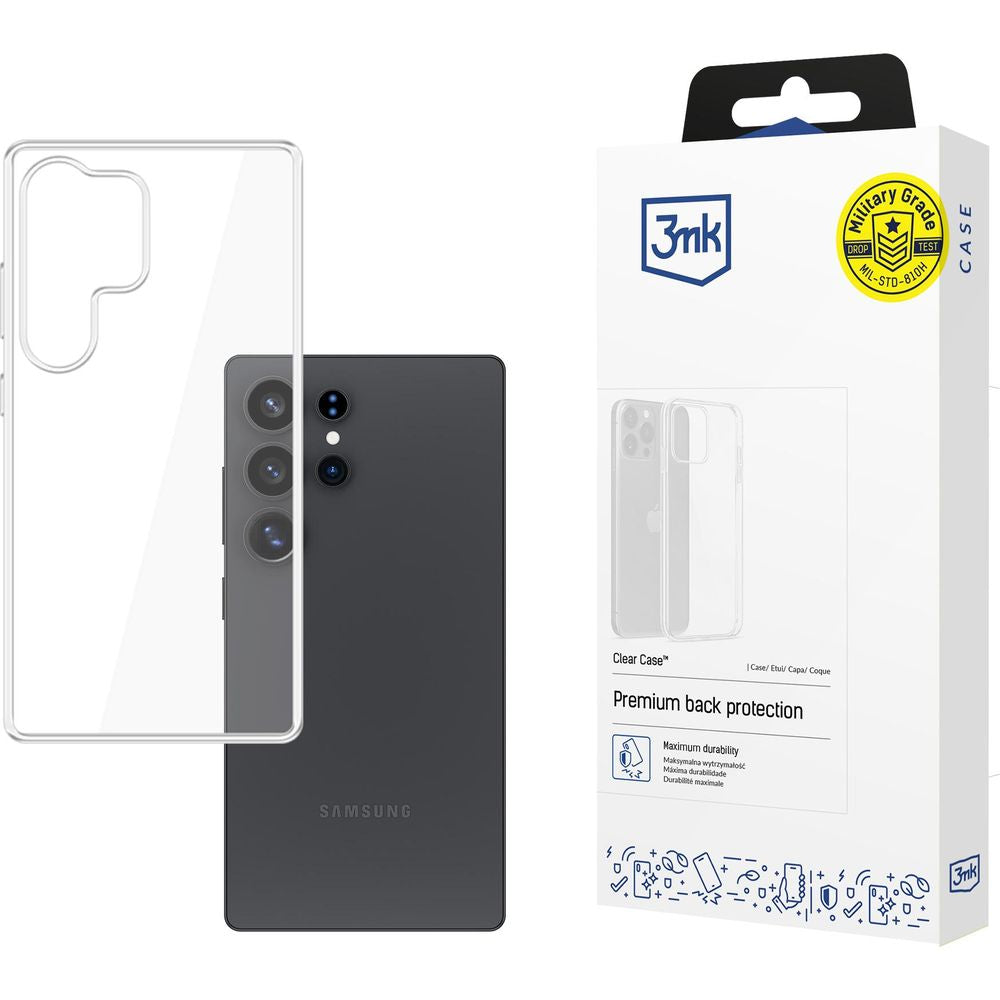 Handyhülle für Samsung Galaxy S25 Ultra, 3mk Clear Case, Transparent