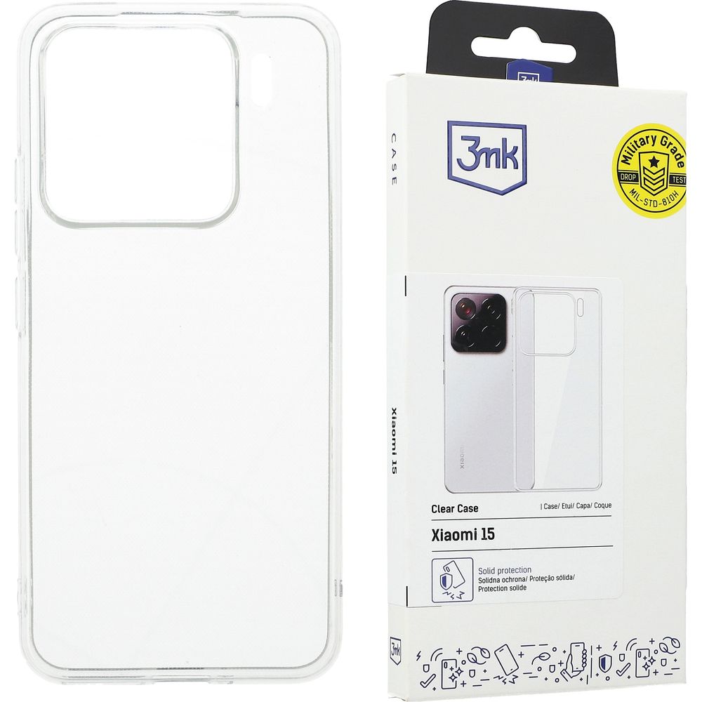 Handyhülle für Xiaomi 15, 3mk Clear Case, Transparent