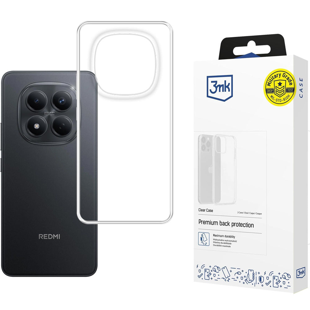 Handyhülle für Xiaomi Redmi Note 15 Pro 5G, 3mk Clear Case, Transparent