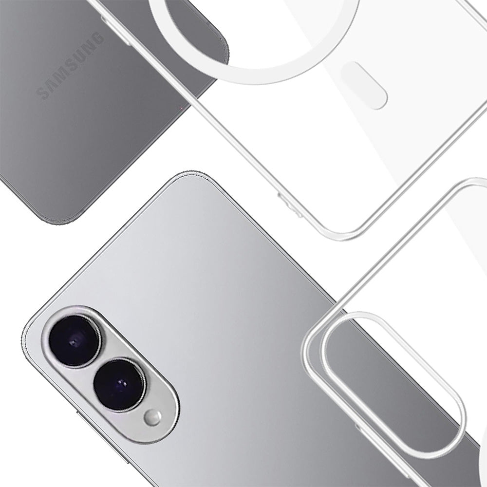 Handyhülle für Galaxy S25 Edge, 3mk Clear MagCase mit MagSafe, Transparent