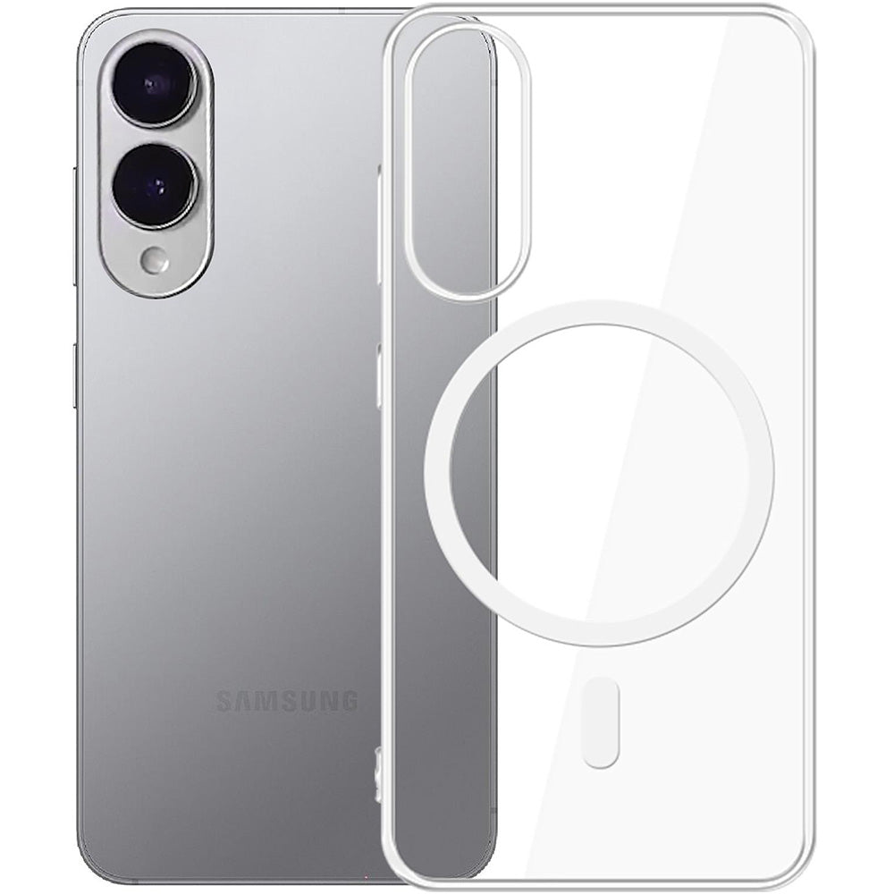 Handyhülle für Galaxy S25 Edge, 3mk Clear MagCase mit MagSafe, Transparent