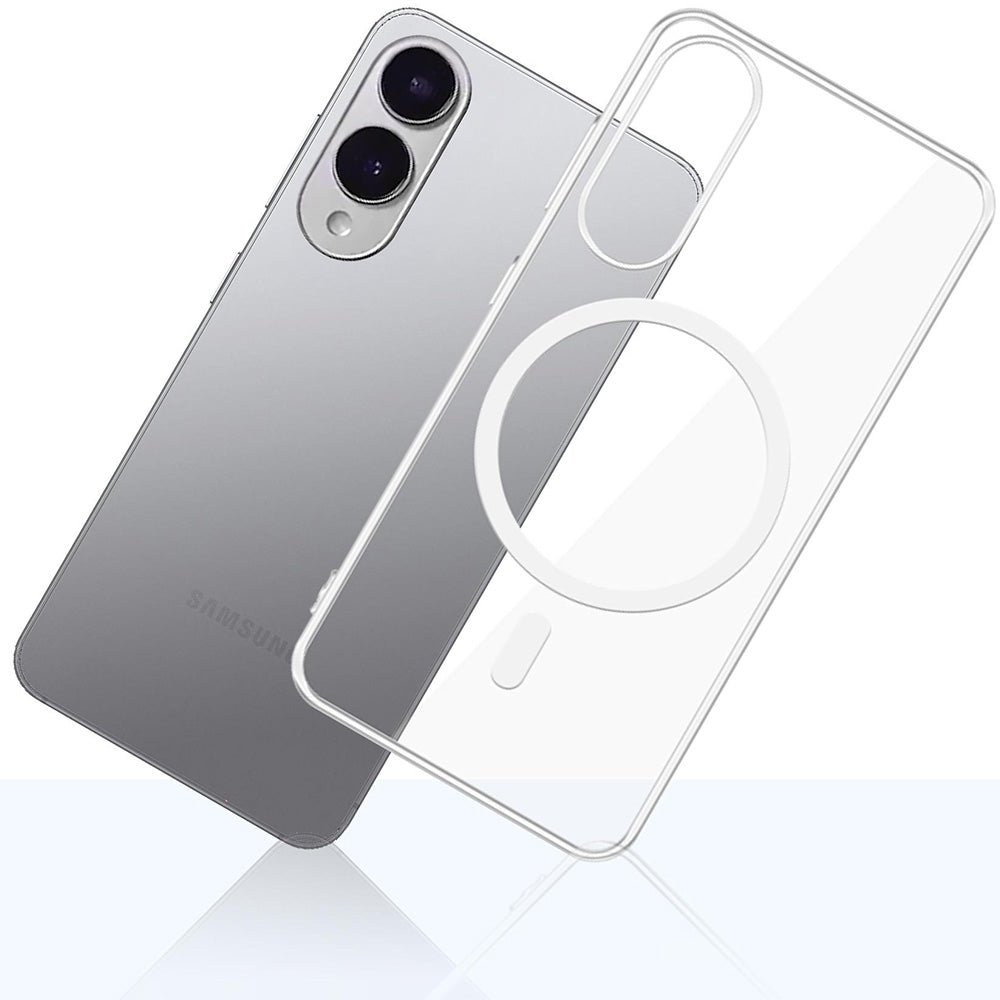 Handyhülle für Galaxy S25 Edge, 3mk Clear MagCase mit MagSafe, Transparent