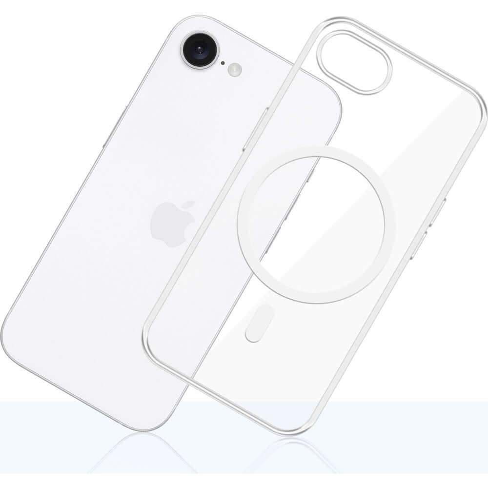 Handyhülle für iPhone 17e / 16e, 3mk Clear MagCase mit MagSafe, Transparent