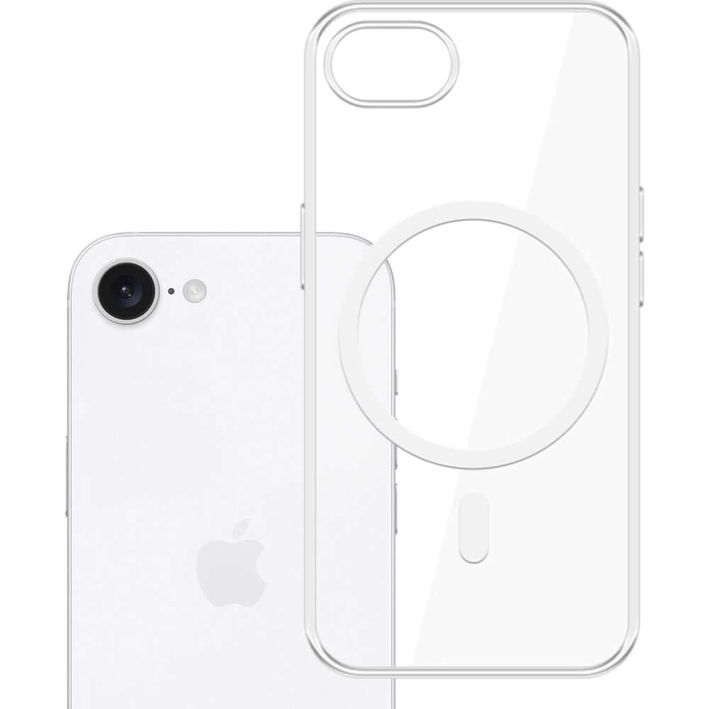 Handyhülle für iPhone 17e / 16e, 3mk Clear MagCase mit MagSafe, Transparent