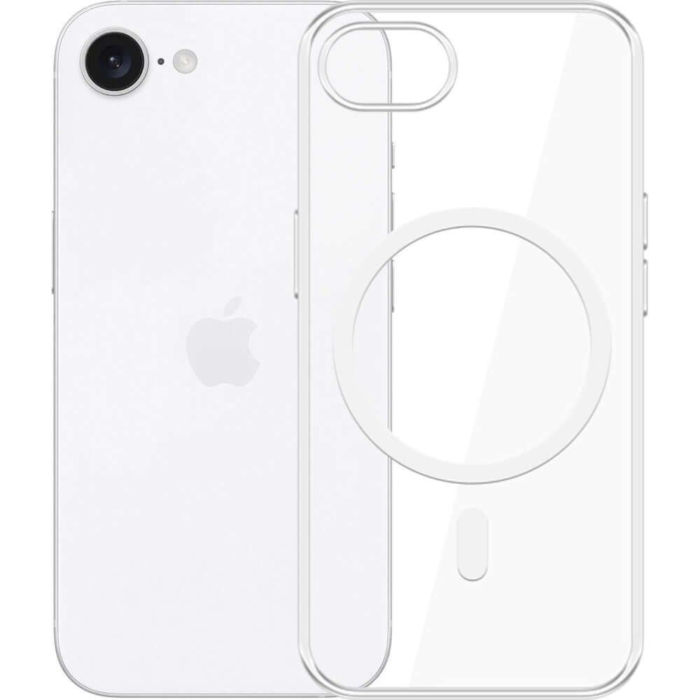 Handyhülle für iPhone 17e / 16e, 3mk Clear MagCase mit MagSafe, Transparent