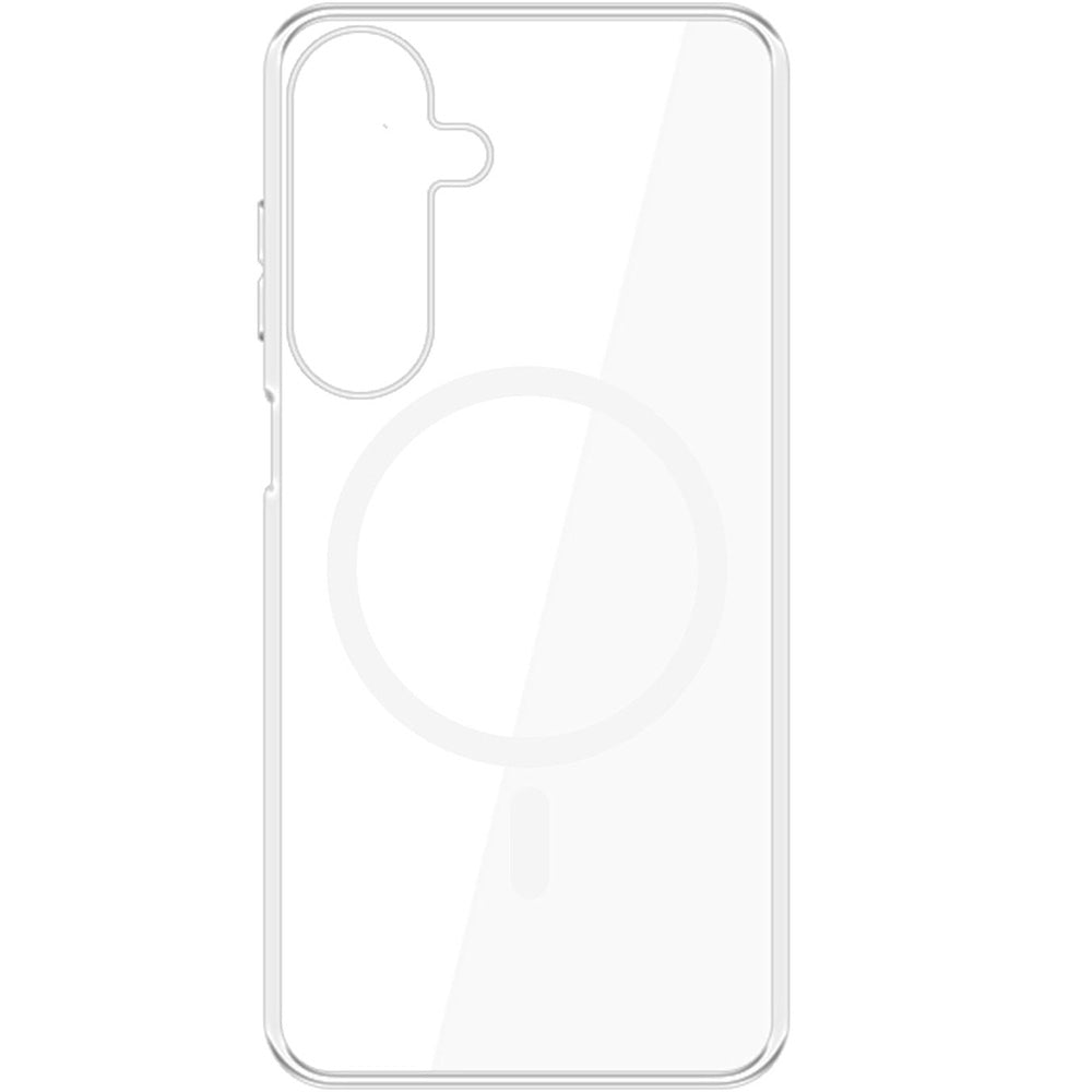 Handyhülle für Galaxy S25 Plus, 3mk Clear MagCase mit MagSafe, Transparent-Weiß
