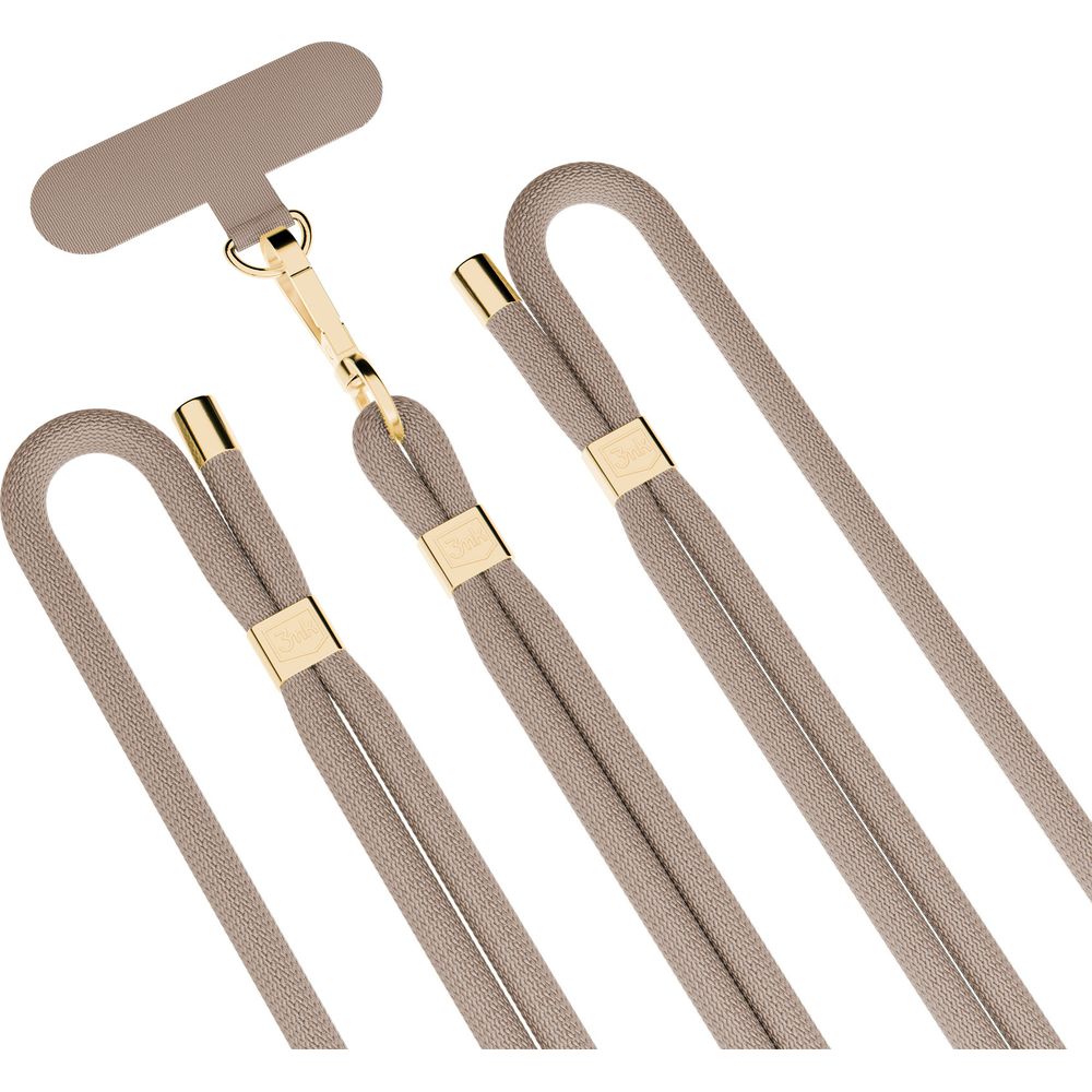 Handy-Schlüsselband 3mk EasyClip Elite, Beige und Golden