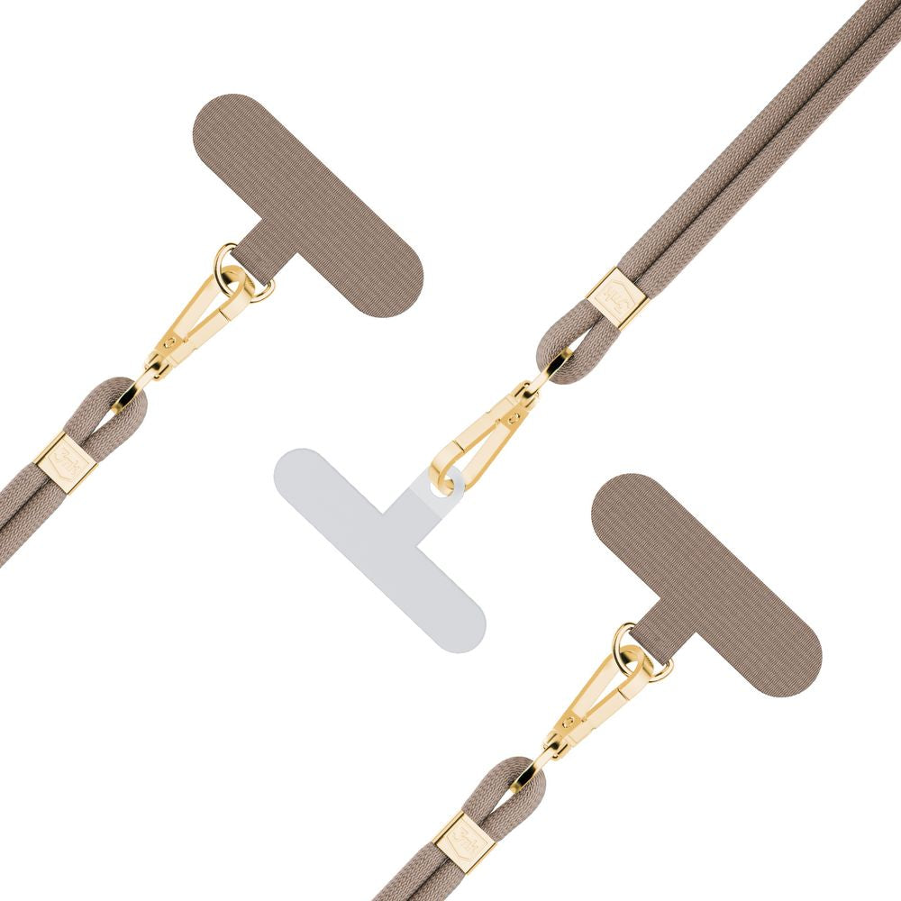 Handy-Schlüsselband 3mk EasyClip Elite, Beige und Golden