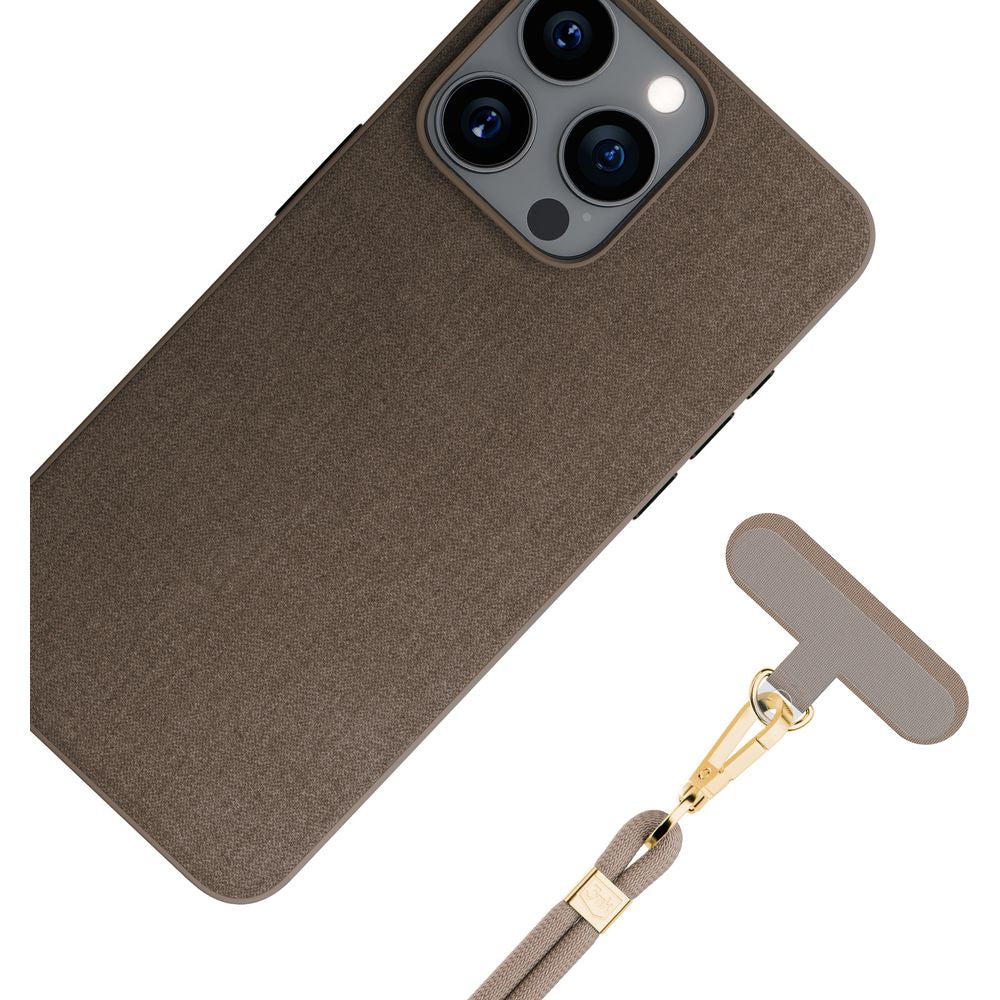 Handy-Schlüsselband 3mk EasyClip Elite, Beige und Golden