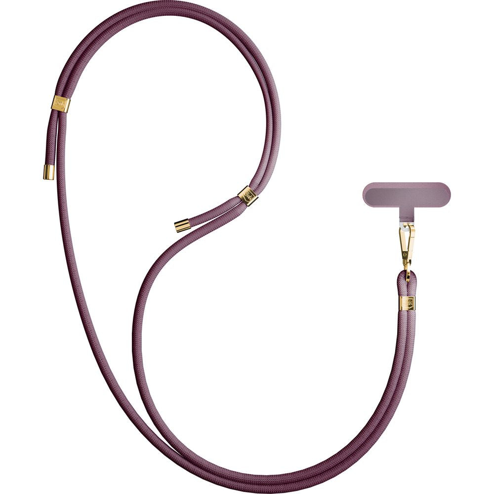 Handy-Schlüsselband 3mk EasyClip Elite, Dunkelrosa und Golden