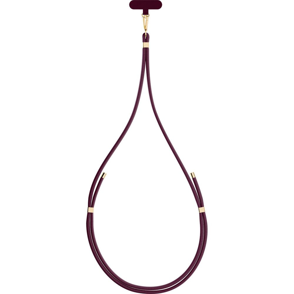 Handy-Schlüsselband 3mk EasyClip Elite, Dunkelrosa und Golden