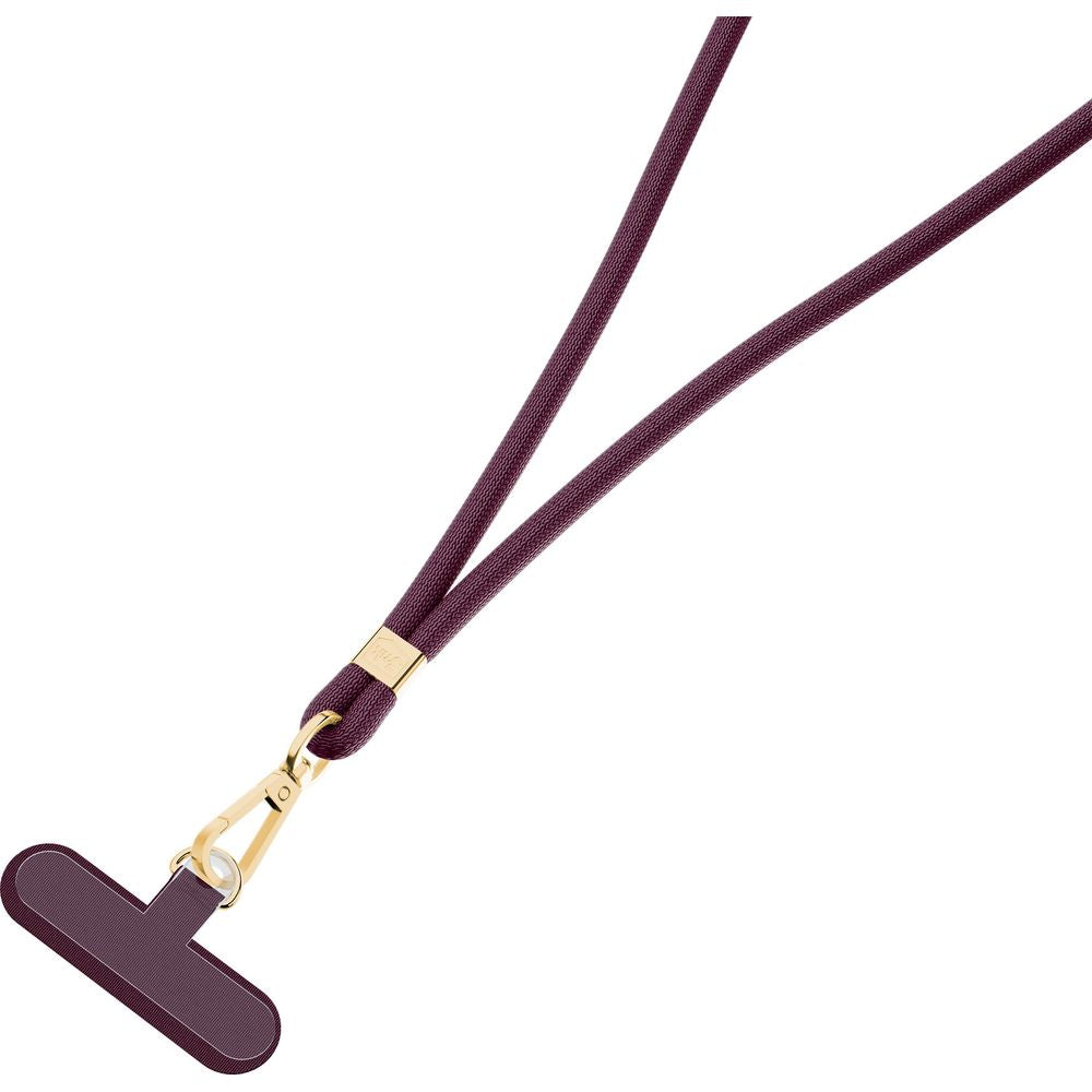 Handy-Schlüsselband 3mk EasyClip Elite, Dunkelrosa und Golden