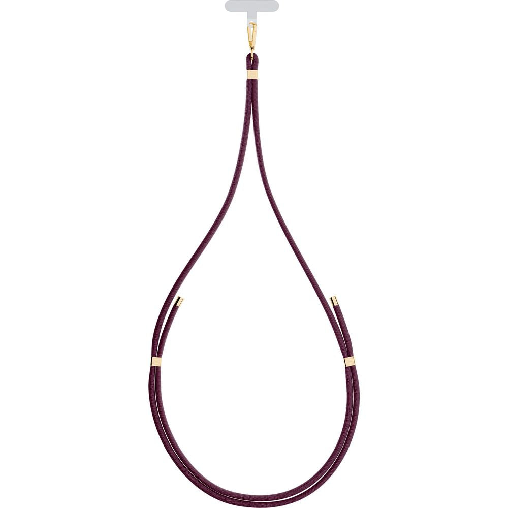 Handy-Schlüsselband 3mk EasyClip Elite, Dunkelrosa und Golden